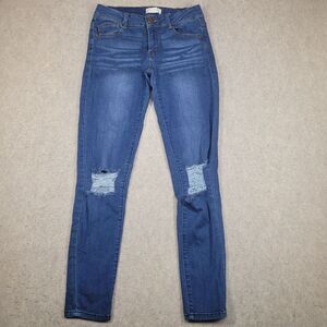 Altar'd State Jeans Womens 5 Medium‎ Wash Blue Denim Whiskering 28x29